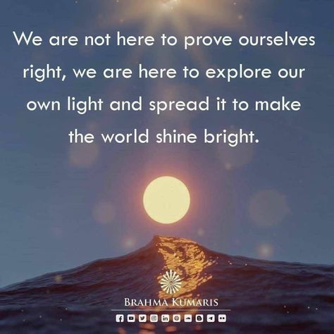 (19) Home / Twitter Brahma Kumaris Quotes, Brahma Kumaris Meditation, Om Shanti Quotes, Experience Quotes, July Quotes, Brahma Kumaris, Types Of Meditation, Om Shanti Om, Be The Light