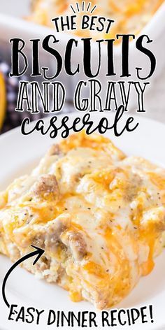 Breakfast To Feed A Crowd, Biscuits And Gravy Breakfast Casserole, Bread Sides, Biscuits And Gravy Breakfast, Baptism Brunch, Gravy Breakfast Casserole, Easy Breakfast Casserole Sausage, Freezable Breakfast, Gravy Breakfast