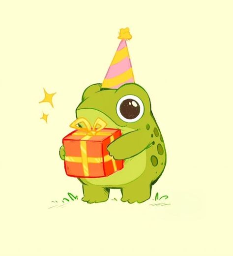 Birthday Frog Drawing, Kawaii Frog Drawing, Cute Animal Sketches, Frogs And Mushrooms, Tiny Canvas, Butterfly Sketch, Frog Plush, 3d Wallpaper Iphone, Frog Drawing