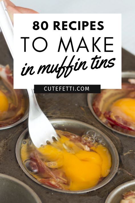 Cupcake Pan Recipes, Muffin Tin Desserts, Muffin Meals, Mini Muffin Tin Recipes, Muffin Top Pan, Muffin Cups Recipes, Muffin Pan Recipes, Eggs In Muffin Tin, Bundt Pans