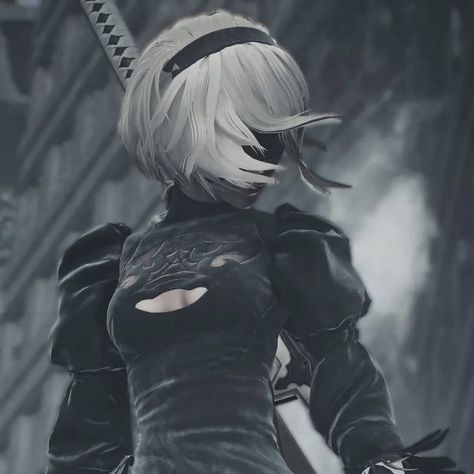 nier automata A2 Nier Automata, A2 Nier, Nier Automata, White Hair, Wallpapers, Hair, Anime, Black, Art