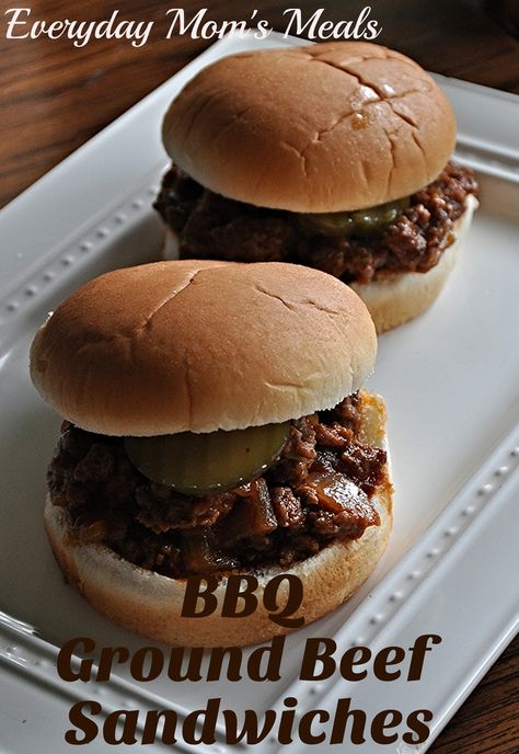 Ground Beef Sandwiches, Bbq Ground Beef, Make With Ground Beef, Hamburger Steak Recipes, Best Ground Beef Recipes, Beef Barbecue, Slow Cooker Ground Beef, Barbecue Sandwiches, How To Make Bbq