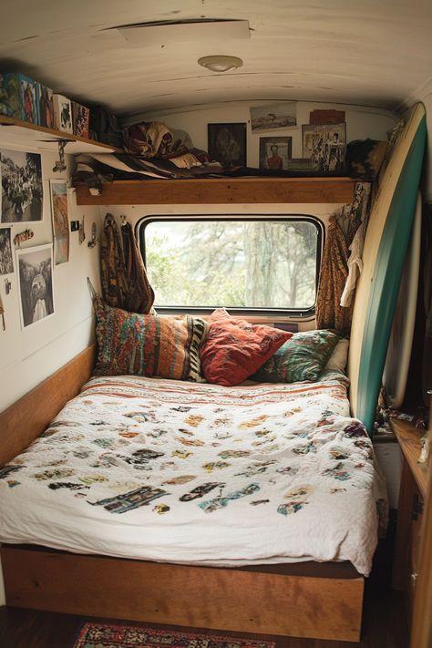 Surf-style van bedroom. Hammock bed, surfboard rack, polaroid wall decor

What if your bedroom could take you right smack to that Californian beach, where the waves gracefully kiss the shore? If you've ever craved that never-ending summer vibe, come aboard, we have wind in our sails. This article is going to serve the coolest 65 surfer van bedroom inspirations that…

Read more: https://tastyinteriors.com/generated-post-65-surfer-van-bedroom-inspirations/ Van Bedroom, Bedroom Hammock, Polaroid Wall Decor, Surfer Van, Yurt Living, Surfboard Rack, Polaroid Wall, Hammock Bed, Van Design