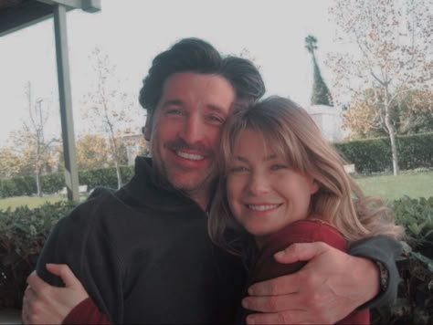 Patrick Dempsey Young, Ellen Pompeo Patrick Dempsey, Meredith Grey's Anatomy, Greys Anatomy Couples, Grey's Anatomy Doctors, Meredith And Derek, Best Tv Couples, Greys Anatomy Characters, Greys Anatomy Cast