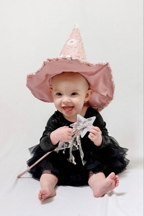 Baby witch Halloween costume Follow my shop @morgallen_ on the @shop.LTK app to shop this post and get my exclusive app-only content! #liketkit #LTKHalloween #LTKfindsunder50 #LTKbaby @shop.ltk https://liketk.it/4jcNJ Baby Witch Costume Diy, Pink Witch Hat, Baby Witch Costume, Cute Witch Costume, Halloween Nursery, Witch Costume Diy, Pink Witch, Baby Costumes Girl, Witch Costumes