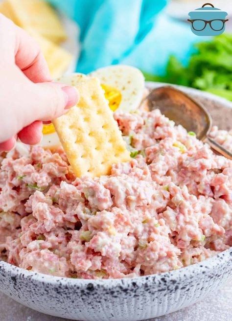 The Best Ham Salad (+Video) - The Country Cook Ham Salad Recipe, Ham Salad Recipes, Ham Pasta, Comfort Meals, Ham Salad, Country Cook, The Country Cook, Leftover Ham, Ham Recipes