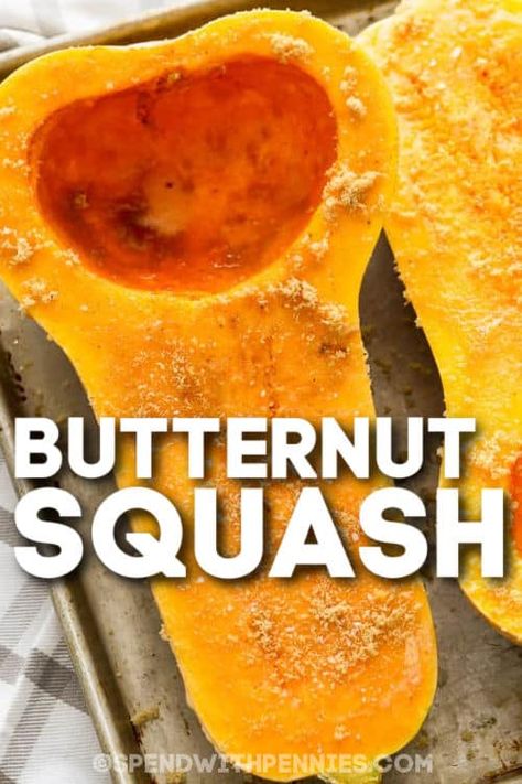 Baked Butternut Squash Baking A Butternut Squash, Butternut Squash Recipes Cinnamon, Baked Butternut Squash Recipes Healthy, How To Bake Squash In The Oven, Baking Squash In Oven, Butter Ut Squash Recipe, Cook Butternut Squash In Oven, Baked Squash Recipes Yellow, Quick And Easy Squash Recipes