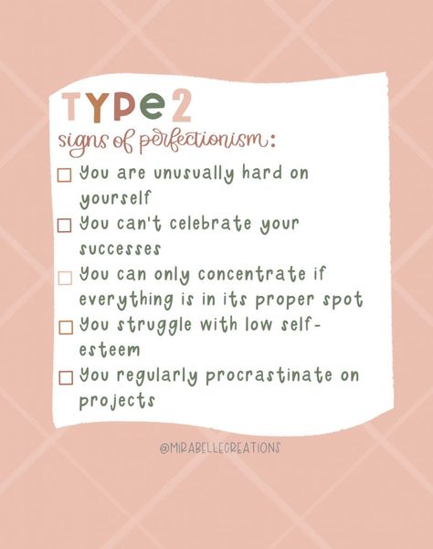 5 Signs of Perfectionism for Each Enneagram Type Enneagram Type 3, Enneagram Type 2, Enneagram Types, Constructive Criticism, Perfectionism, Low Self Esteem, Decision Making, Self Esteem, Something To Do