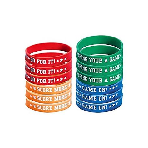 Amscan Football Attitude Birthday Party Bracelet Favor Multicolor 2 12 ** Visit the image link more details. Note:It is Affiliate Link to Amazon. Football Giveaways, Nfl Football Party, Giveaways Ideas, Football Party Favors, Football Party Supplies, Football Birthday Party, Football Decorations, Football Birthday, Fun Games For Kids