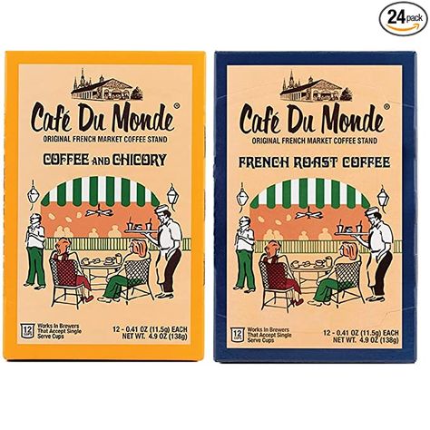 Cafe Du Monde Coffee Variety single serve pods, Coffee & Chicory and French Roast (24 Count) Strawberries Romanoff, Cafe Du Monde Coffee, French Roast Coffee, Community Coffee, Chicory Coffee, Coffee Review, Love Cafe, Coffee Varieties, Coffee Stands