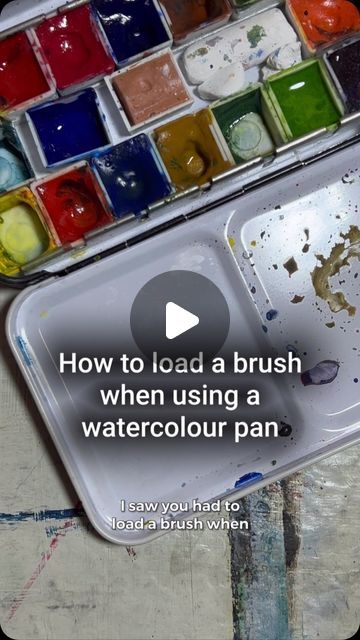 Watercolor Pans, Watercolor Brushes, Art Tutorial, Painting Techniques, Watercolour Painting, Art Tutorials, Art Shop, Paint, Water