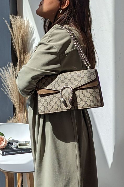 Embrace the mystique of the Gucci Dionysus Small in Canvas. Adorned with captivating silver hardware, this trending bag is a style odyssey that enriches every ensemble. Make it your go-to for #ChicOutfits and become a trendsetter this season. 🌟👜 Gucci Dionysus, Silver Hardware, Gucci Bag, Gucci, Instagram Photos, Canvas