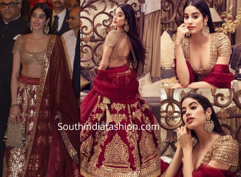 Janhvi Kapoor at Isha Ambani – Anand Piramal Wedding Janvi Kapoor Lehenga, Jahnavi Kapoor, Janvi Kapoor, Isha Ambani, Gold Lehenga, Saree Blouse Styles, Wedding Lehenga Designs, Janhvi Kapoor, Latest Designer Sarees