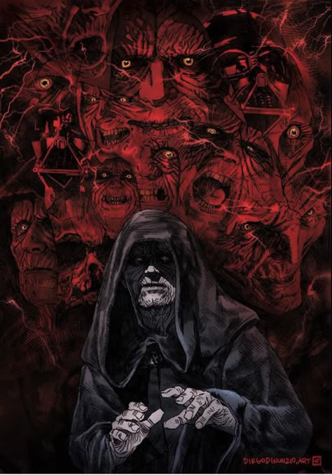 Darth Plagueis Art, Darth Sidious Art, Palpatine Art, Sith Holocron, Darth Maul Art, Sheev Palpatine, Star Wars Art Drawings, Darth Sidious, Star Wars Villains