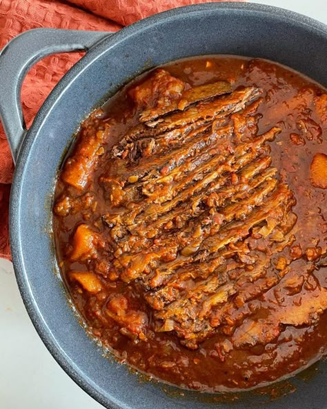 We’re celebrating Hanukkah with recipes from Adeena Sussman, our dear friend and Chrissy’s 𝘊𝘳𝘢𝘷𝘪𝘯𝘨𝘴 cookbooks co-author! 👩‍🍳 This classic brisket was inspired by her late mom’s recipe, and it’s so meltingly tender, tomato-y, and deeply flavorful. And if it looks familiar, it’s the same brisket Adeena made for Chrissy and fam last year! Hanukkah Brisket, Jewish Brisket, Brisket Recipes, Jewish Recipes, Chrissy Teigen, Beef Brisket, Crushed Tomatoes, Holiday Food, Recipe For Mom