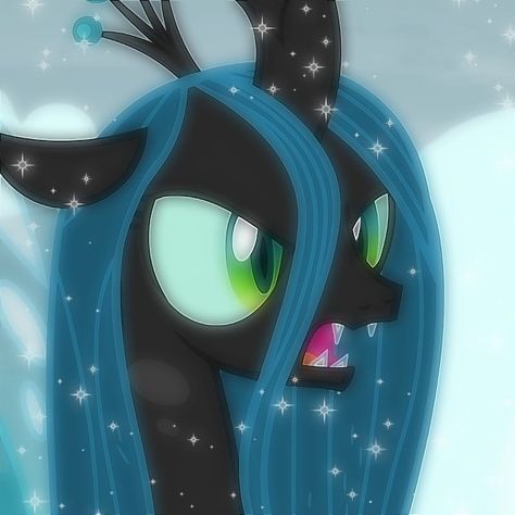 Queen Chrysalis, Blue Hair, Queen, Hair, Blue