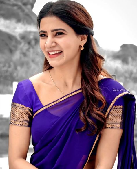 Samantha Half Saree, Samantha Images, Samantha Pics, Samantha Ruth Prabhu, Actress Hairstyles, Easy Hairstyles For Thick Hair, Samantha Photos, Half Sarees, Samantha Ruth