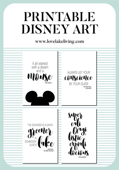 Disney Wall Collage, Disney Craft Room Ideas, Disney Wall Art Ideas, Disney Free Printables, Diy Disney Decorations, Disneyland Free Printables, Disney Inspired Classroom, Cricut Disney, Disney Themed Party