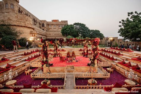 Grand Indian Wedding, Wedding Trinkets, Suryagarh Jaisalmer, Bamboo Resort, Mandap Wedding, Floral Mandap, Indian Wedding Aesthetic, Royal Wedding Themes, Indian Wedding Venue