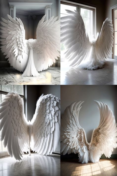 Digital Backdrop: Photography, Photoshoot, Creative Design, Art / Check my Bio / https://www.etsy.com/listing/1426076142/white-angel-wings-digital-backdrops#digital #backdrop for #studio #photoshoot #background #replacement in #photoshop #inspirational #photography #maternity #portrait #creative #editing #composite #artist #luxury #elegant #wall #floral #flowers #photoediting #photographer #photoshoot #poster #design #wedding #background #decor #illustration #art Realistic Angel Wings, Angel Wings Backdrop, Wings Backdrop, Realistic Angel, Angel Wings Png, Digital Photography Backgrounds, Wings Png, Diy Stationary, White Angel Wings