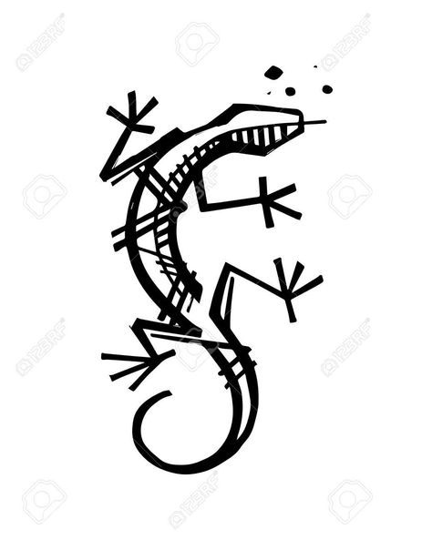 Gecko Tatoos, Small Gecko Tattoo, Simple Lizard Tattoo, Gecko Stencil, Gecko Tattoo Design, Tattoo Lizard, Salamander Tattoo, Gecko Drawing, Iguana Tattoo