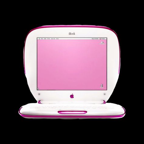 Transparent Technology, Computer Y2k, 2000s Computer, Y2k Myspace, Y2k Computer, Flip Phone Aesthetic, Pink Computer, Apple Ibook, Apple Laptop Macbook