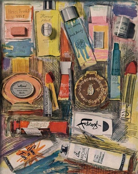 Andy Warhol Drawings, Harper’s Bazaar, Henri Bendel, Editorial Illustration, Andy Warhol, Art Movement, A Drawing, Beauty Products, Book Art