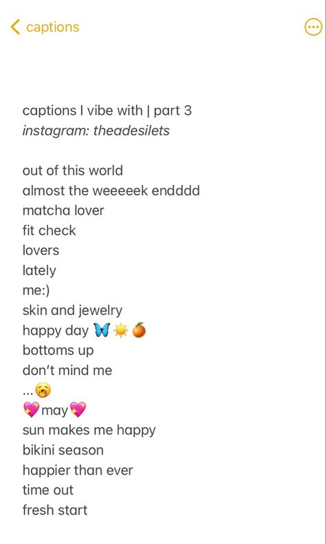 Tik Tok Captions For Best Friends, Ig Captions For Outfits, Captions For Tik Tok, Summer Outfits Captions, Tik Tok Bio Ideas Aesthetic, Spring Ig Captions, Favourite Song Caption, Tik Tok Captions Ideas, White Outfit Quotes