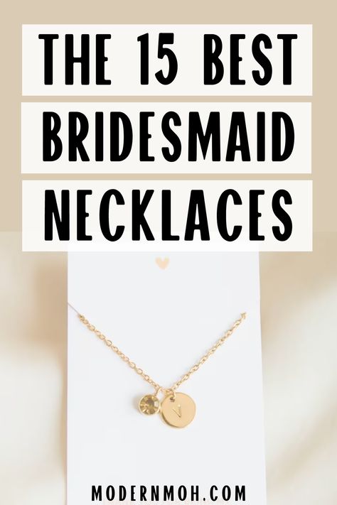 Bridesmaids Jewelry Ideas, Bridesmaid Jewelry Ideas, Bridesmaid Accessories Jewelry, Necklace For Bridesmaids, Bridesmaids Necklaces, Bridesmaid Necklaces, Gold Bridesmaid Jewelry, Bridal Party Getting Ready, Best Bridesmaid Gifts