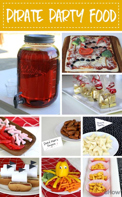 Pirate Meal Ideas, Pirate Themed Charcuterie Board, Talk Like A Pirate Day Food, Food For Pirate Party, Pirate Birthday Food Ideas, Pirate Themed Food Snacks, Pirate Snack Ideas, Pirates Of The Caribbean Themed Food, Pirate Themed Appetizers