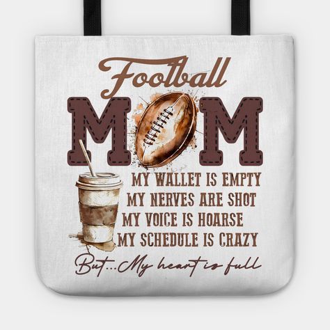 Football Mom, Mothers Day Gift for Football Mom, Gift for Football Lover Mom, Football Season Mom Gifts -- Choose from our vast selection of tote bags to match with your desired size to make the perfect custom tote. Pick your favorite: Movies, TV Shows, Art, and so much more! Available in Single Sided Print or Double Sided Print in small, medium, and large. Perfect for work, class, the beach, and leisure. Mom Tote Bag, Football Lover, Gift Totes, Football Lovers, Football Boys, Mom Gifts, Football Mom, Football Season, Custom Tote