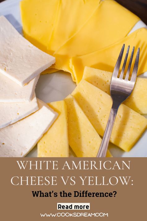 If you’ve ever stood at the deli counter wondering whether you should order white American cheese or yellow American cheese or if it would make any difference, you’re not alone. So, are there any differences between white American cheese and yellow American cheese? | Is white American cheese real cheese? | White American Cheese vs Yellow American Cheese: Key Differences | #cheese #dairy #cow'smilk White American Cheese Recipes, American Cheese Recipes, Homemade Velveeta, White American Cheese, Dairy Recipes, Making Grilled Cheese, Spreadable Cheese, Deli Counter, Velveeta Cheese