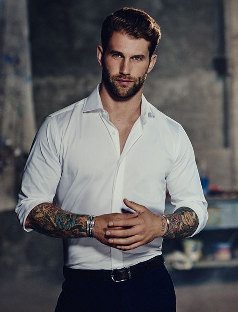 Josh Lee - German model Andre Hamann Birthday outfit. Andre Hamann, Blue Vibe, Masculine Fragrance, Journal Aesthetic, Birthday Outfit, Models, Google Search, Tattoos, Mens Tops