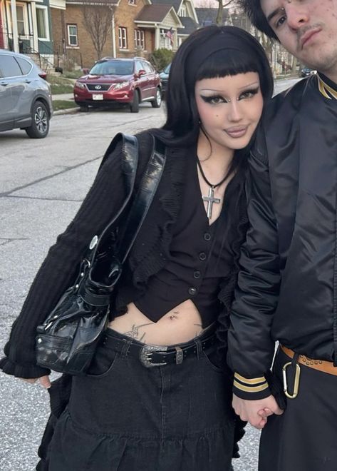 Black Alt Aesthetic, Alt Party Outfit, Summer Punk Outfits, Alternative Street Style, Alt Mom, Goth Outfits, Alternative Outfits, Dark Fashion, Cute Fits