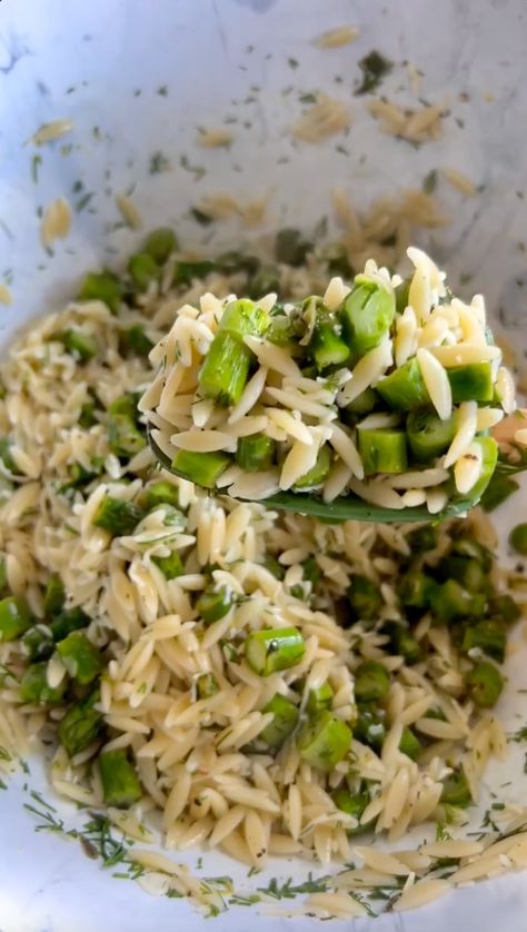 lemon asparagus orzo, orzo salad Lemon Asparagus Orzo, Orzo Asparagus, Orzo Recipes Side, Asparagus Orzo, Salad Asparagus, Prosciutto Asparagus, Lemon Asparagus, Orzo Pasta Salad, Orzo Recipes