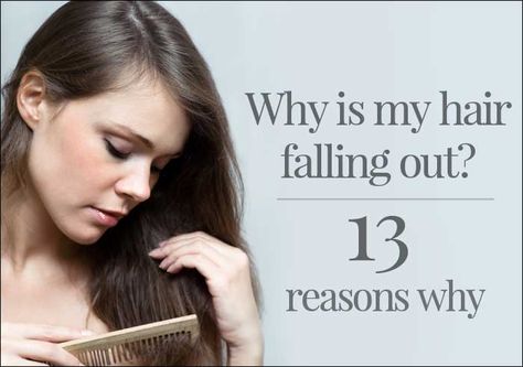 There can be a multitude of reasons why women will lose their hair. From hormone imbalances to certain drug therapies to everyday stressors. But no matter what the reason, losing your hair can be a scary experience, full of unknowns. One of the first steps in managing your hair loss or thinning is determining why it is happening. Here are 13 common causes for hair loss in women. 13 Reasons Why, Hair Supplies, Lost Hair, 13 Reasons, Hair Problems, Hair Care Tips, Hair Mask, For Hair, Hair Growth