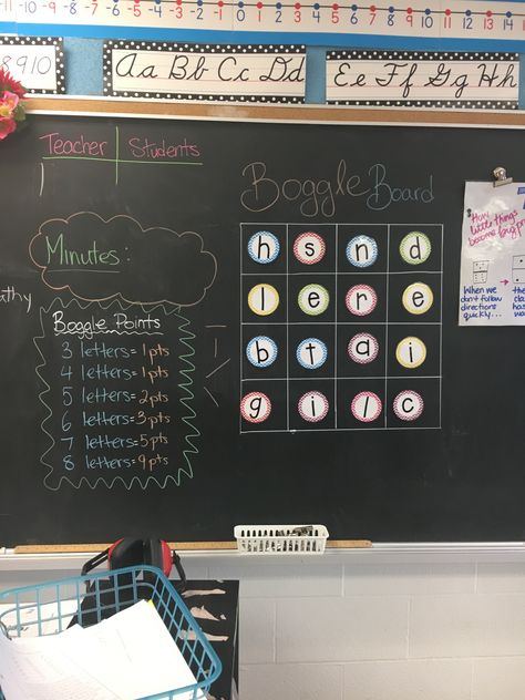 Boggle Board Classroom, Math Boggle, Boggle Board, Bulletin Ideas, Passive Programs, 6th Grade Ela, Teaching Inspiration, Middle School Classroom, English Activities