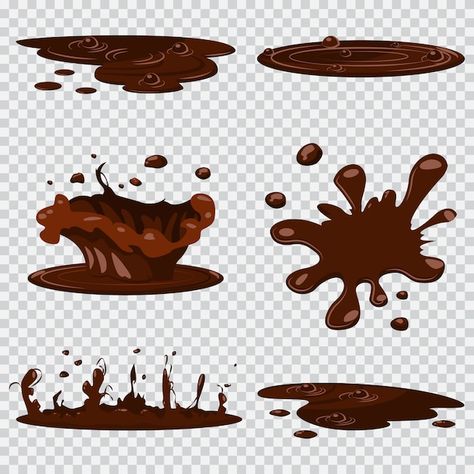 Background Chocolate, Chocolate Splash, Dripping Paint Art, Chocolate Drawing, Lino Art, Shading Techniques, Coffee Logo, Happy Paintings, Icon Collection