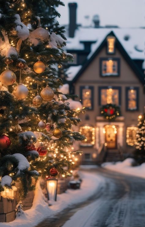 Christmas City, Aesthetic Street, Days Till Christmas, Christmas Time Is Here, Christmas Feeling, Days Until Christmas, Winter Vibes, Christmas Wonderland, Christmas Scenes