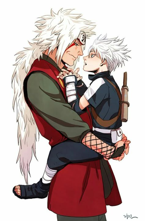 Jiraiya And Tsunade, Kid Kakashi, Naruto Jiraiya, Uchiha Obito, Naruto Family, Kakashi Sensei, Naruto Fan Art, Naruto Series, Naruto Kakashi