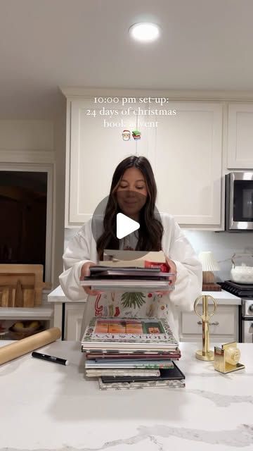 Deborah Trette on Instagram: "ready for dec 1st 💫🎅🏼 + a new tradition unlocked: christmas book advent! wrapped 24 books, decorated and numbered! opening one each night!

this would also be a great 12 days of christmas countdown! 

comment BOOKS for a 🔗 straight to you!
https://liketk.it/4Ywm0

#adventcalendar #diyadventcalendar #christmas #christmasideas #christmasinspiration" Dec 1st, Diy Advent Calendar, Jolly Holiday, Christmas Book, Christmas Books, 12 Days Of Christmas, Christmas Countdown, Holly Jolly, Christmas Inspiration