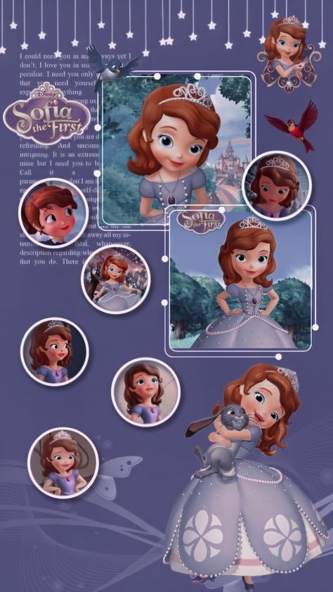 Sofia The First Wallpaper Iphone, Sofia The First Wallpaper Aesthetic, Sofia The First Wallpaper, Sofia The First Aesthetic, Sofia Character, Sofia Wallpaper, Sofia The First Cartoon, Profile Whatsapp, Princesa Sophia