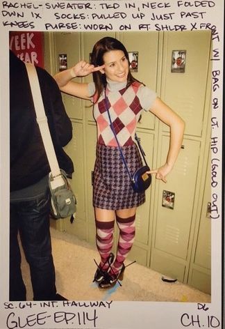 Rachel Berry Style, Glee Bts, Glee Fashion, Middle School Outfits, Argyle Socks, Rachel Berry, Tv Fashion, Glee Cast, Lea Michele