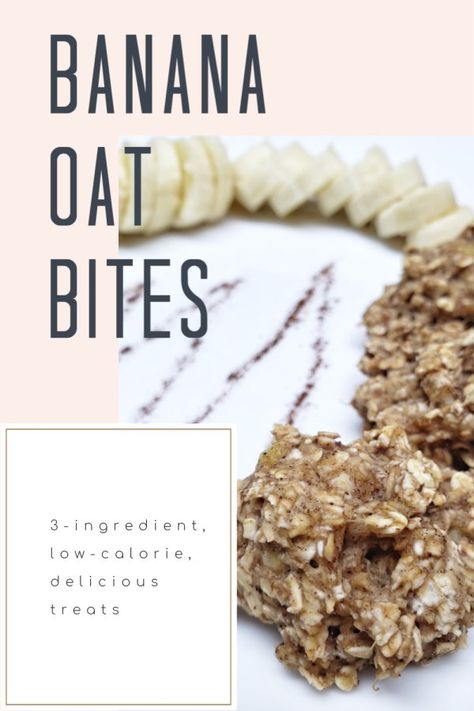 Banana Oat Bites, Oats Snack, Oat Bites, Healthy Banana Recipes, Peanut Butter Oat Bars, Banana Oat Cookies, Peanut Butter Oat, Oatmeal Bites, Banana Granola