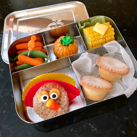 It’s turkey time! @laurenhodoul packs a festive and fun Thanksgiving bento that’s sure to be the envy of the lunch table! 🦃🥧🍂🧡🍽 Thanksgiving Lunch, Kids Snack Food, Stainless Steel Bento Box, Lunch Table, Gobble Til You Wobble, Healthy Lunches For Kids, Turkey Time, Lunch Containers, Thanksgiving Kids