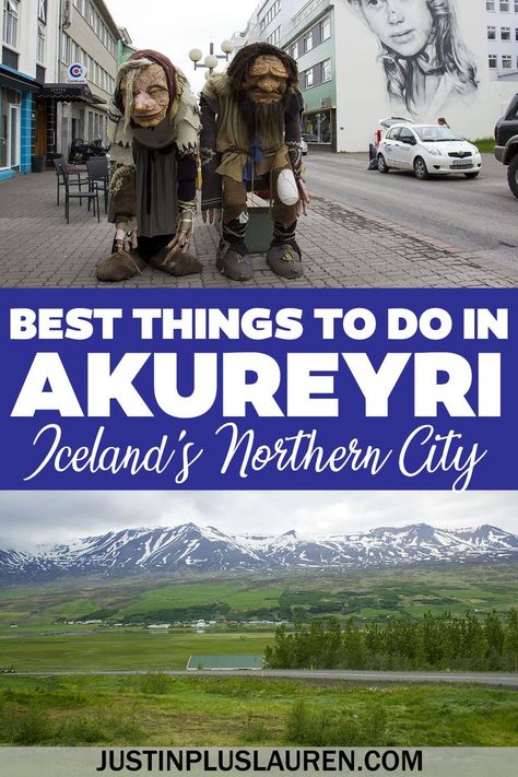 If you're planning a trip to Iceland, you'll definitely want to visit Akureyri, Iceland's northern capital city. These are the best things to do in Akureyri Iceland for an amazing day. Things to do in Akureyri | What to do in Akureyri | Akureyri Iceland travel guide | Things to do in north Iceland | Iceland road trip | Iceland north things to do | Visit Akureyri | Akureyri to Reykjavik | Akureyri travel guide Iceland Cruise, Road Trip Iceland, Akureyri Iceland, British Isles Cruise, Things To Do In Iceland, Iceland Vacation, North Iceland, Iceland Travel Guide, Travelling Europe