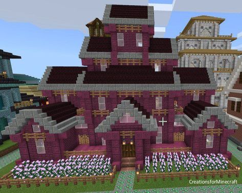 Crimson Wood Minecraft, Nether Wood House Minecraft, Nether Brick House Minecraft, Crimson Wood House Minecraft, Minecraft Bases, Minecraft House Ideas, Minecraft House, Wood House, Minecraft Ideas