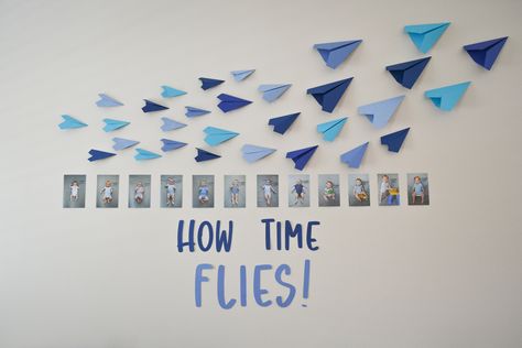 Airplane Decorations Party, Airplane Themed Birthday Party, Airplane Birthday Theme, Airplane Birthday Party Decorations, Time Flies Birthday, Planes Birthday Party, 4de Verjaardag, Planes Birthday, Planes Party