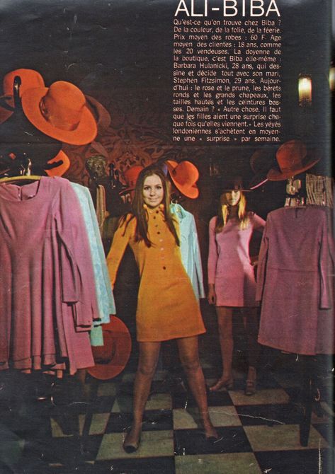 Biba London, London 60s, Biba Clothing, Biba Fashion, Rocky Raccoon, Barbara Hulanicki, Aged Clothing, Swinging London, Swinging 60s