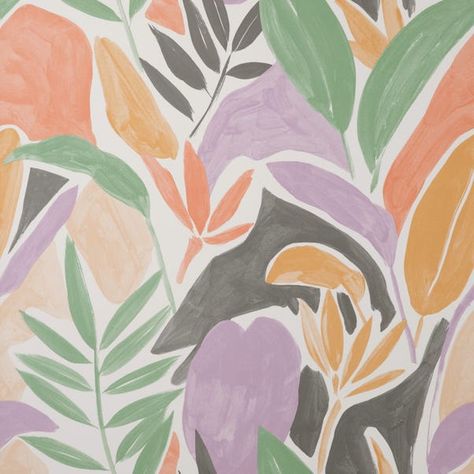 Tropical Leaf Wallpaper, Tropical Prints Pattern, Island Wallpaper, Tropical Illustration, Wallpaper Uk, Navy Wallpaper, Floral Wallpaper Phone, Leaves Wallpaper, Abstract Floral Art